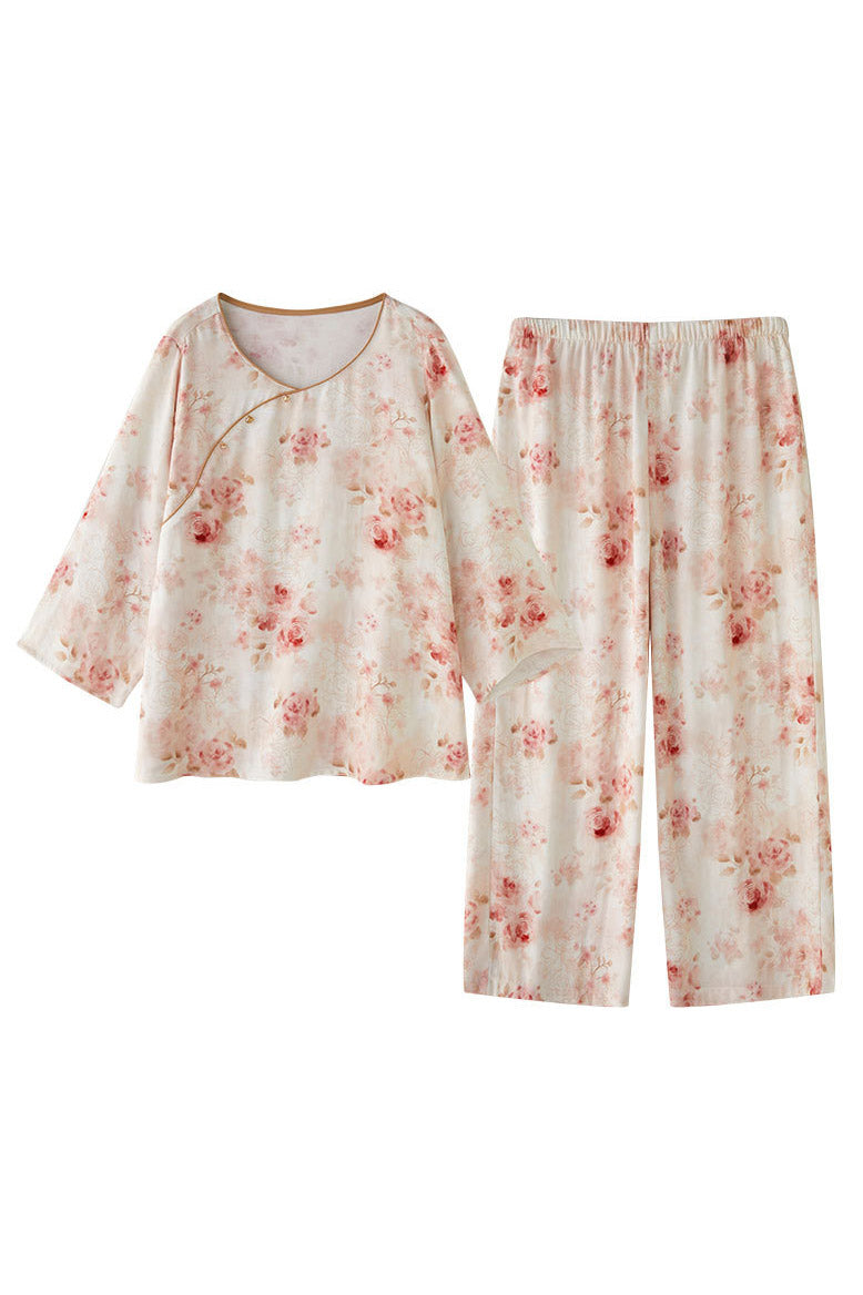 Eco-Friendly  Fiber Printed Pajama Set