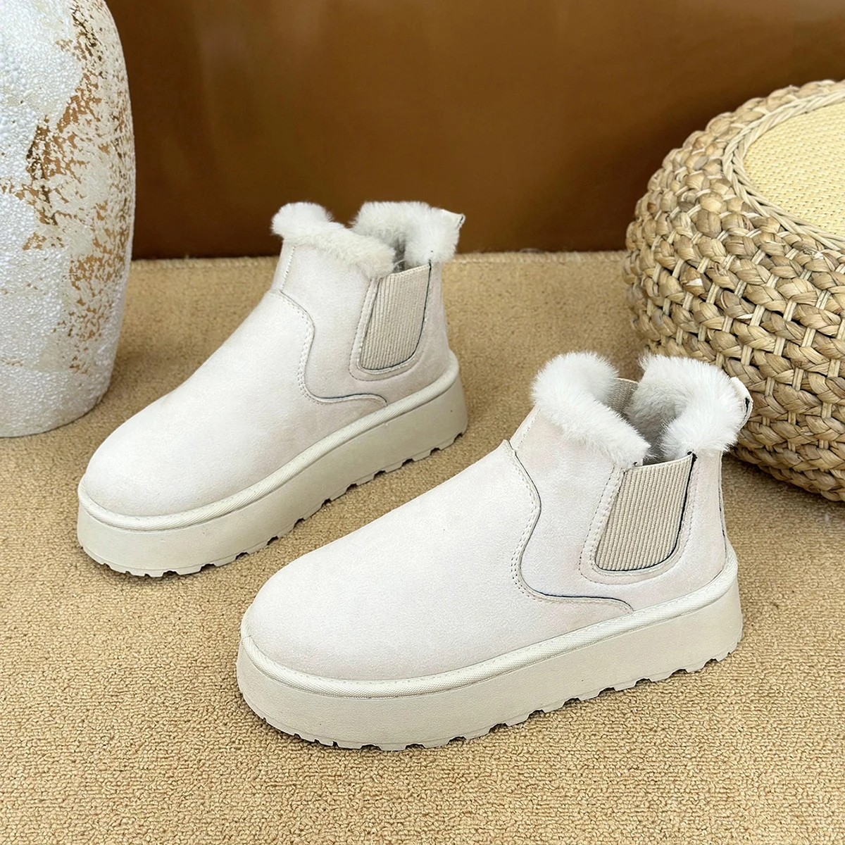 CozyLift™ Platform Boots – Supportive Warmth for Sensitive Feet