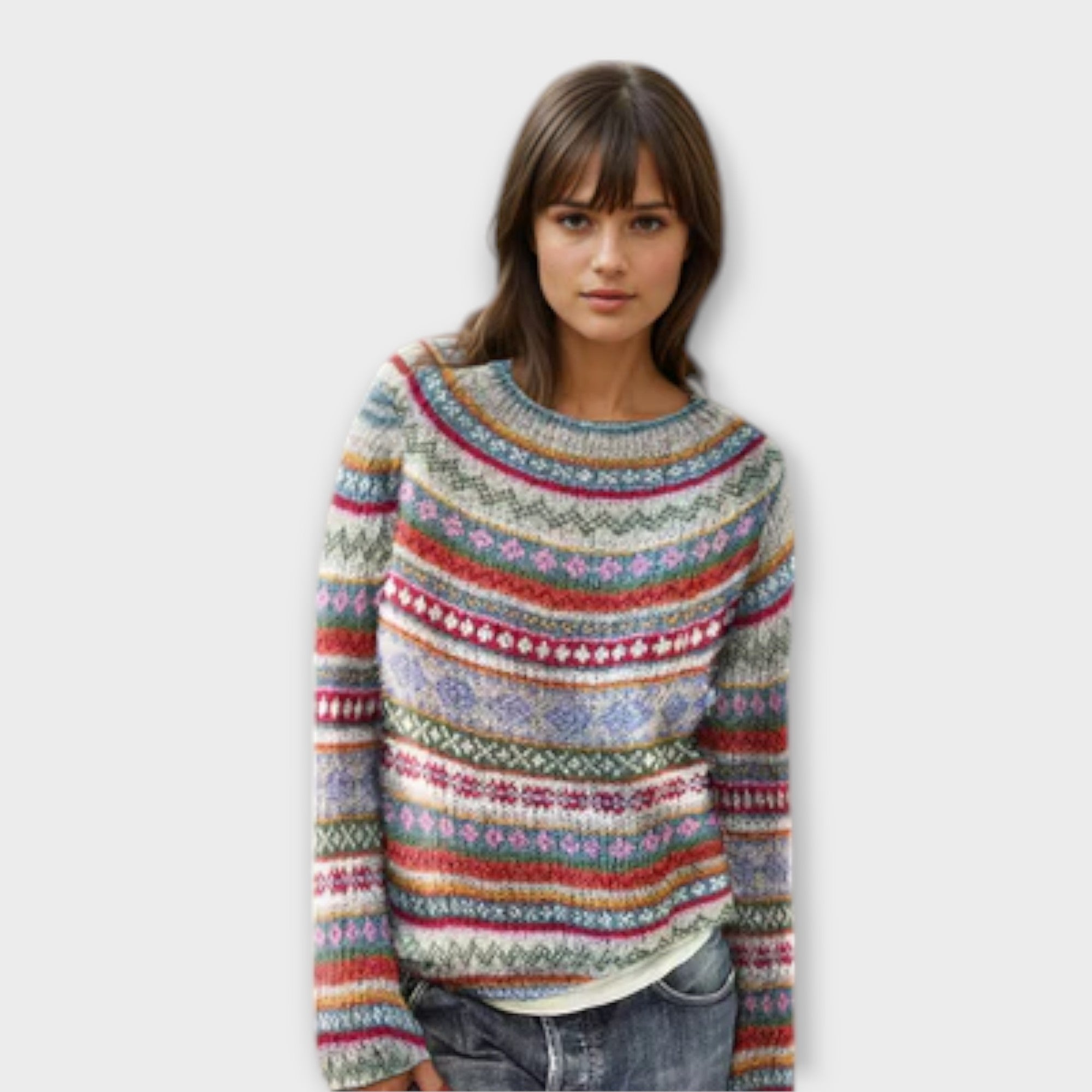 Manonin - Casual and comfortable striped sweater