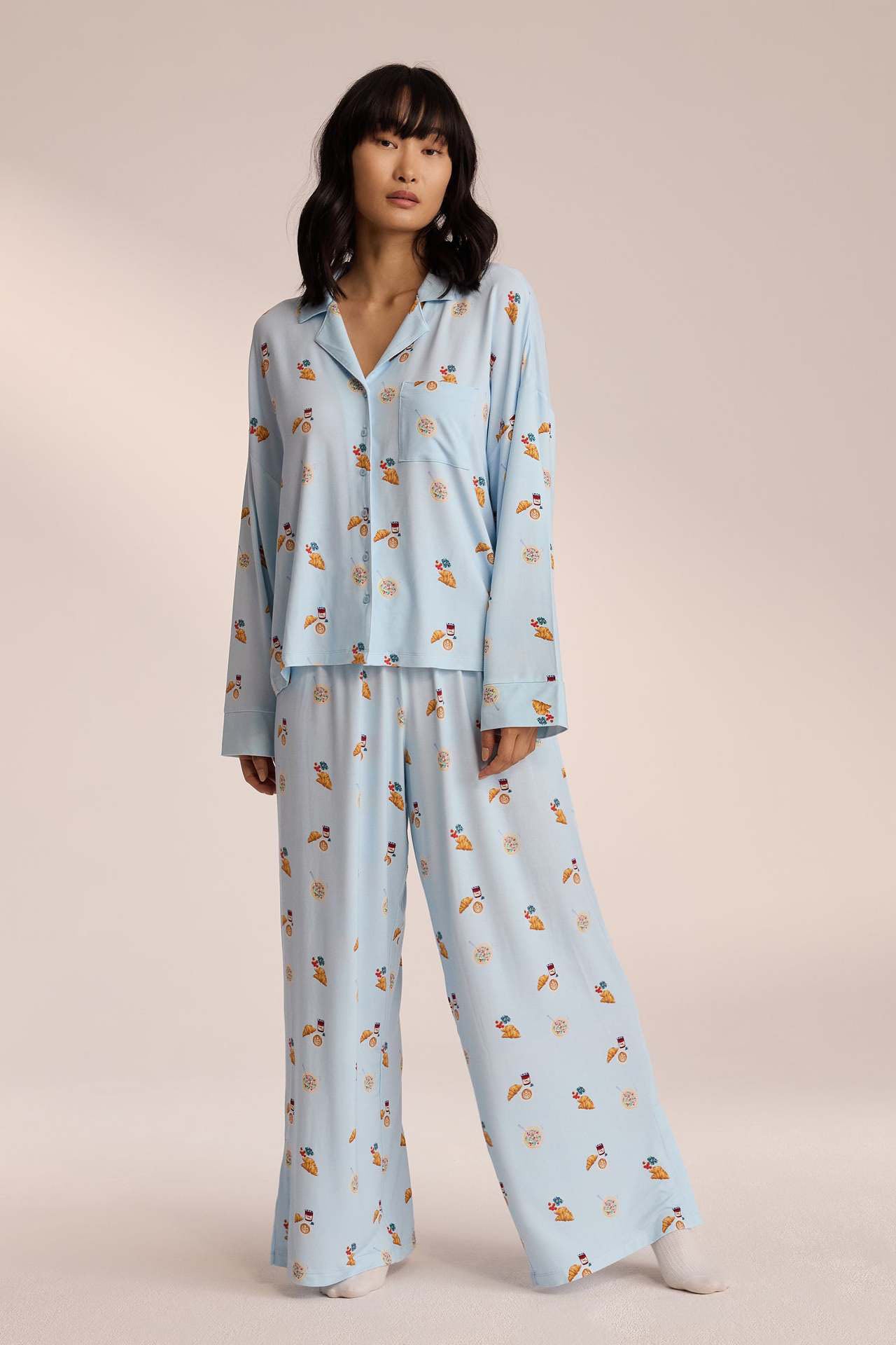 Food Print Pajama Set