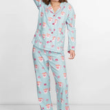 Heart and Lip Print Pajama Set
