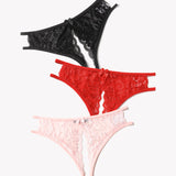 Lace Panties Floral Lace Briefs with Bow