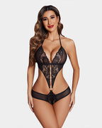 Deep V Lace One Piece Teddy