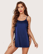 Satin Nightwear Lace Chemise