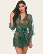 Lace Kimono Mesh Robe