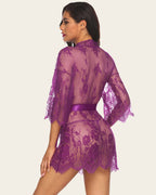 Lace Kimono Mesh Robe