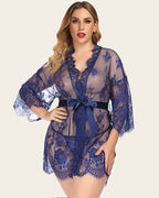 Lace Kimono Mesh Robe