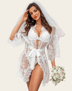 Lace Kimono Mesh Robe