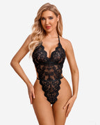 2 Piece Set Lace Robe with Teddy