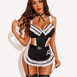 French Maid Outfit Lace Teddy