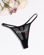 Low Rise T-back Mesh Panties