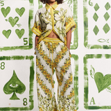 Anastasie Mid Sleeve Floral Pants Set