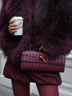 Violetta Woven Clutch – Timeless Luxury & Eco Elegance