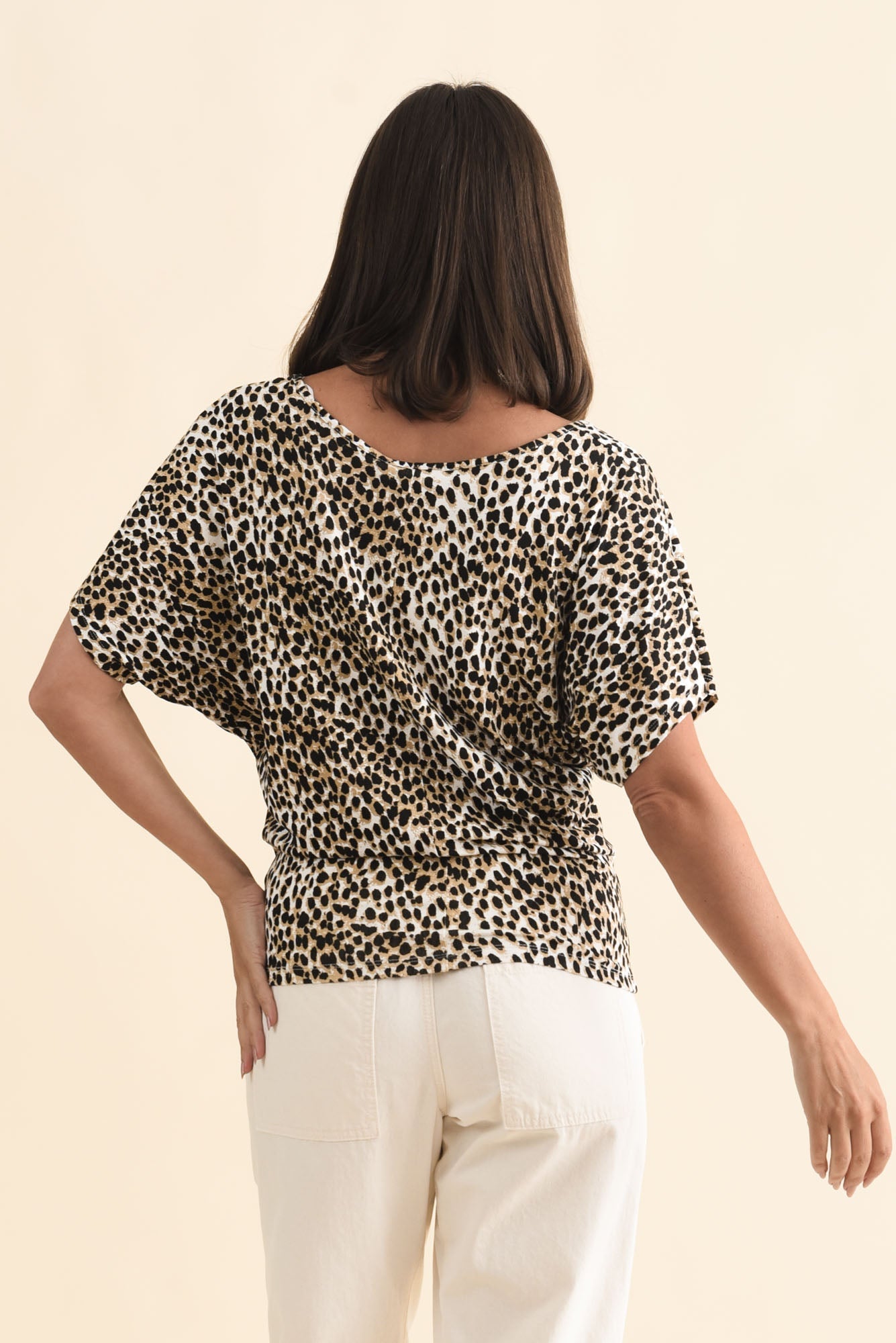 Brown Cheetah Maui Tee