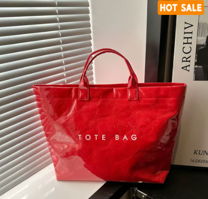 Women's Letters Print Tote Bag