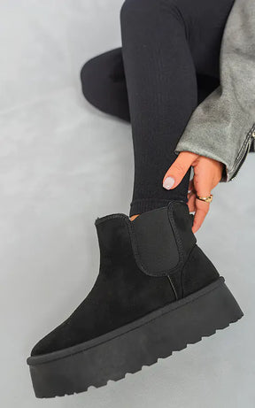 CozyLift™ Platform Boots – Supportive Warmth for Sensitive Feet