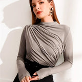 Soft Drape Long Sleeve Top