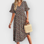 Amara | Floral Summer Midi Dress