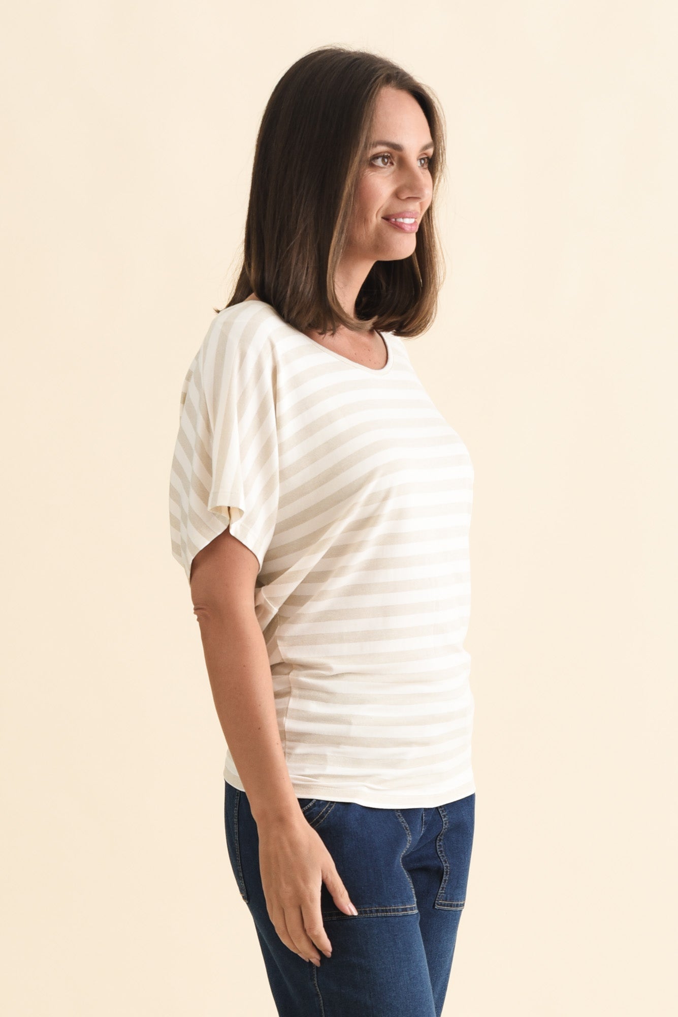 Gold Stripe Maui Tee