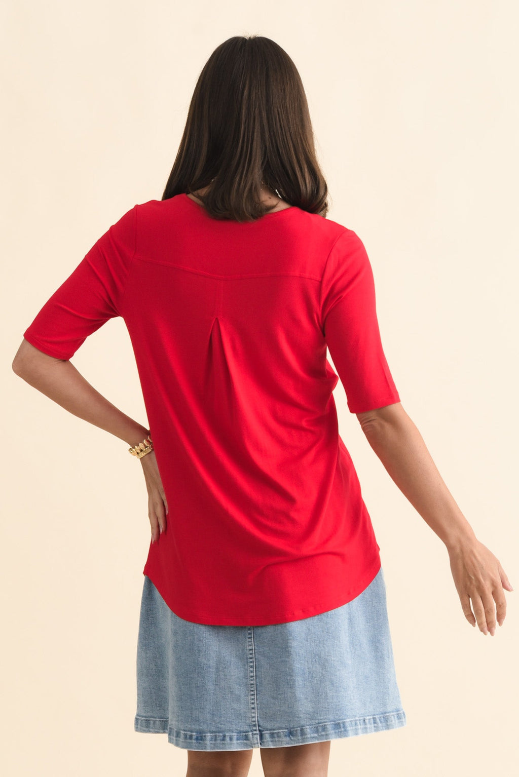 Maya Cherry Half Sleeve Tee