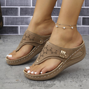 SoleilStep™ Platform Sandals – Elegant Comfort for Everyday Use