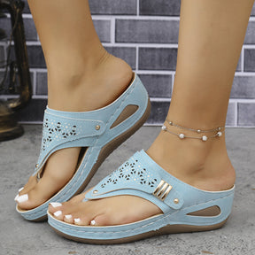 SoleilStep™ Platform Sandals – Elegant Comfort for Everyday Use