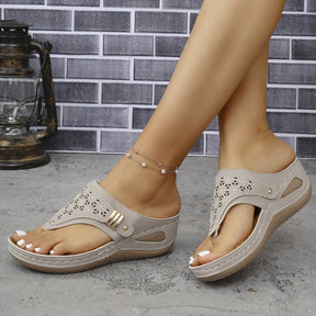 SoleilStep™ Platform Sandals – Elegant Comfort for Everyday Use