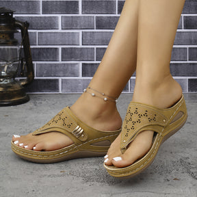 SoleilStep™ Platform Sandals – Elegant Comfort for Everyday Use