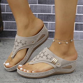 SoleilStep™ Platform Sandals – Elegant Comfort for Everyday Use
