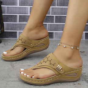 SoleilStep™ Platform Sandals – Elegant Comfort for Everyday Use