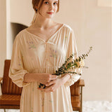 Satin Bubble Sleeve Nightgown