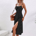 Alisha | Polka Dot Midi Dress