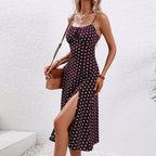 Alisha | Polka Dot Midi Dress