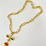 Evil Eyes Retro Face Necklace