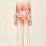 Abstract Waves Two-Piece Set - Yellow-Pink