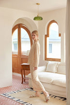 Floral Print Notched Collar Sleepwear Set