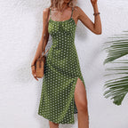 Alisha | Polka Dot Midi Dress