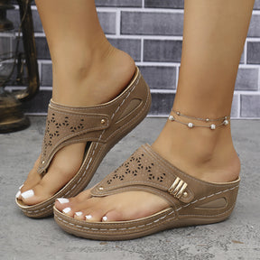 SoleilStep™ Platform Sandals – Elegant Comfort for Everyday Use