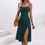 Alisha | Polka Dot Midi Dress