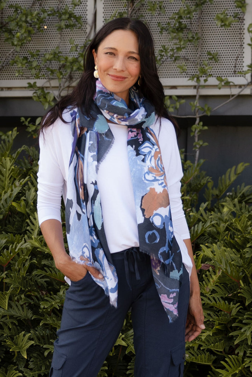 White Milan 3/4 Sleeve Top