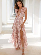 Lexi - Elegant Backless Ruffles Maxi Dress
