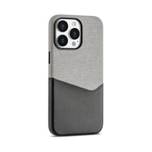Minimalist Fabric and Leather iPhone Case