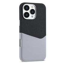 Minimalist Fabric and Leather iPhone Case