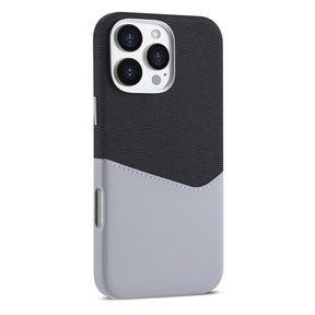Minimalist Fabric and Leather iPhone Case