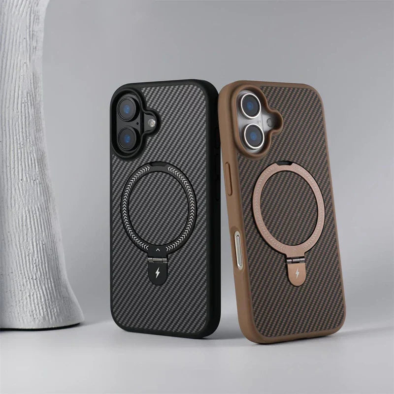 iPhone Case in Carbon Fiber Anti-Impact with MagSafe Charging