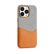 Minimalist Fabric and Leather iPhone Case