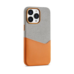 Minimalist Fabric and Leather iPhone Case