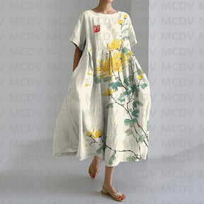 Vintage blossom MIDI dress