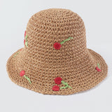 Woven Flower Bucket Hat