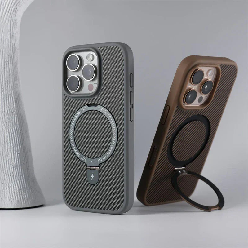 iPhone Case in Carbon Fiber Anti-Impact with MagSafe Charging
